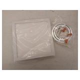 WAC Lighting Square 7  1-Light 3000K Energy Star Aluminum Flush Mount in White- 4pack