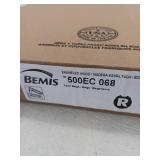 Bemis 500EC068 Round Closed Front Toilet Seat with Cover in Fawn Beige