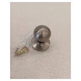 Kwikset Regina Knob Half Dummy in Satin Nickel