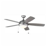 Monte Carlo 5Diw52d Discus Outdoor 52  5 Blade Indoor / Outdoor Ceiling Fan - Silver