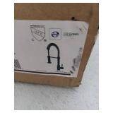 VIGO Edison Single Handle Pull-Down Sprayer Kitchen Faucet in Matte Black