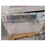 LG 18,000 BTU 208/230V Window Air Conditioner Cools 1,000 Sq. Ft. with Remote, Dehumidifier and in White