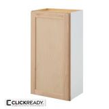 18 in. W x 12 in. D x 36 in. H Ready to Assemble Wall Kitchen Cabinet in Unfinished with CLICKREADY Technology