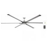 Commercial 10ft Indoor/Outdoor Titanium Ceiling Fan - Retail: $299