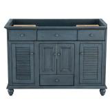 Cottage 48 in. W x 21.63 in. D x 34 in. H Bath Vanity Cabinet without Top in Harbor Blue
