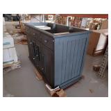 Cottage 48 in. W x 21.63 in. D x 34 in. H Bath Vanity Cabinet without Top in Harbor Blue