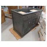 Cottage 48 in. W x 21.63 in. D x 34 in. H Bath Vanity Cabinet without Top in Harbor Blue