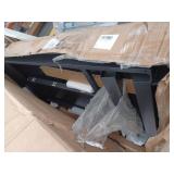 Black Rectangular Aluminum Outdoor Dining Table with Extension 94.5 in
