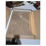 upsimples 18x24 Picture Frame Natural 3 Pack, Scratch-Proof Poster Frames 18 x 24 for Photo Gallery - Slide-In Strips, Horizontal or Vertical Wall Mounting
