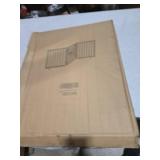 Dog Gate Wooden Freestanding Pet Gate3 Panel 23.6\" Height White Indoor Dog Fences,House Gate for Doorways & Stairs