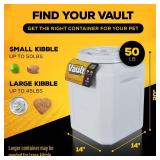 Gamma2 Vittles Vault Pet Food Storage Containers - Sealed Dog and Cat Food Storage Container, Fits up to 50lbs, Made in the USA - [14\"L x 20\"H]