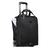 RUCYEN Carry-On Underseat Luggage with Wheels,18 inch Carry-on Luggage for Airlines,Underseat Lightweight Suitcase for Women,Softside Overnight Luggage for Business Travel