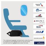 RUCYEN Carry-On Underseat Luggage with Wheels,18 inch Carry-on Luggage for Airlines,Underseat Lightweight Suitcase for Women,Softside Overnight Luggage for Business Travel