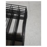 FDW 30 Inch Dog Pen 8 Panel Dog Playpen Indoor Outdoor Metal Puppy Pet Fence Portable Folding Animal Exercise Fence,Black