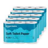 Amazon Basics 2-Ply Soft Toilet Paper, 30 Rolls (4 Packs of 6)
