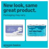 Amazon Basics 2-Ply Soft Toilet Paper, 30 Rolls (4 Packs of 6)