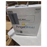 Angel Shield Toilet Seat with Zinc Alloy Hinges Quiet-Close Quick-Release Wood Molded UV Lid Easy Clean(Round,Black)