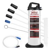 BILITOOLS 9L Pneumatic Oil Extractor Pump, Vacuum Fluid Extractor for Automotive Engine Oil Change Large Capacity 2.4 Gallon for Boat Marine Jetski ect.