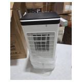 Windowless Portable Air Conditioners, Swamp Cooler with Oscillation, Evaporative Air Cooler with Remote, 7H Timer, Air Coolers Fan with 3Modes&Speeds for Bedroom Indoor Room (White, 9L)