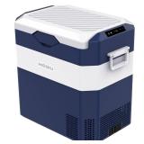 Megiu 12 Volt Refrigerator Car Fridge Portable 12V 45 Quart Freezer Compressor Cooler 12V/24V DC 110-240 V AC for Truck Van RV Camper SUV and Home Use