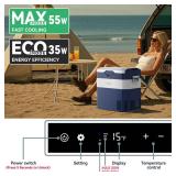 Megiu 12 Volt Refrigerator Car Fridge Portable 12V 45 Quart Freezer Compressor Cooler 12V/24V DC 110-240 V AC for Truck Van RV Camper SUV and Home Use