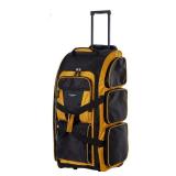 Travelers Club Xpedition 30 Inch Multi-Pocket Upright Rolling Duffel Bag, Arrowwood, 30\" Suitcase