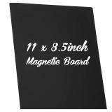 Fainne Magnetic Bulletin Board with Easel Stand Mini Black Magnet Metal Tabletop Memo Display Board for Back to School Menu Table Home Kitchen Office Supplies(11 x 8.5 Inches,1 Pcs)