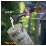 Fiskars 28\" Hookaroon Saves Your Back - Lift, Drag, & Load Heavy Rounds of Firewood and Split Wood - Sharp and Lightweight Pick Tool for Logs - Pickaroon Logging Tool - Forestry Tools