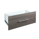 ClosetMaid SuiteSymphony Wood Closet Drawer, Add On Accessory, Modern Style, for Storage, Closet, Clothes, 25 x 10" Size for 25 in. Units, Graphite Grey/Satin Nickel