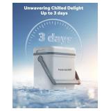 POOLHACKER Original Since 2023 Pool Cooler, Insulated Cooler Hard Cooler with Handle for Above-Ground Pools, Keeps Ice for up to 3 Days, Portable Poolside Cooler Swimming Pool SPA Accessories