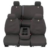 Covercraft Carhartt SeatSaver Front Row Custom Fit Seat Cover for Select Ford F-250 Super Duty/F-350 Super Duty Models - Duck Weave (Gravel)
