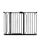 Regalo Extra Wide Easy Step Metal Walk Through Baby Gate - Black