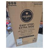 Regalo Extra Wide Easy Step Metal Walk Through Baby Gate - Black