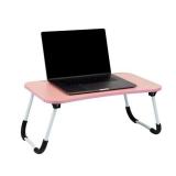 Mind Reader - Lap Desk Laptop Stand, Bed Tray, Folding Legs, Couch Table, Portable, MDF , 23.25\"L x 13.75\"W x 10.5\"H - Pink