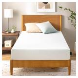 ZINUS 6 Inch Twin Green Tea Memory Foam Mattress [New Version], Fiberglass free, Medium Firm Feel, Zoned Pressure Relief, Certified Safe Foams & Fabric, Mattress in A Box