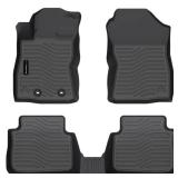 All Weather Floor Mats Cargo Mat Fit for Subaru Crosstrek 2024 2025 TPE Rubber Liners Crosstrek 2024 2025 Accessories Set All Season Guard Odorless Anti-Slip Floor Mats Cargo Liner