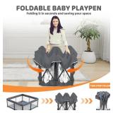 Taleco Gear Foldable Baby Play Pen with Mat, 50