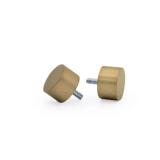 Ivilon Drapery Window Curtain Rod - End Cap Style Design 1 Inch Pole. 72 to 144 Inch Color Warm Gold