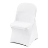 VEVOR 30 PCS White Folding Chair Covers - Ideal for Weddings, Parties, Dining, and Banquets - Universal, Washable Slipcovers for Folding Chairs - Elegant Event DÃ©cor