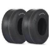 GICOOL (2 Pack) 11x4.00-5 Tubeless Zero Turn Mower Tires, Riding Lawnmower Smooth Tread, 4 Ply