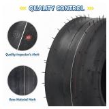 GICOOL (2 Pack) 11x4.00-5 Tubeless Zero Turn Mower Tires, Riding Lawnmower Smooth Tread, 4 Ply