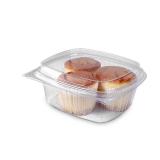 KODA CUP 12oz Tall Dome RPET Clear Hinged Lid Deli Container- 200Pcs