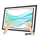 Senisway 43 Inch Interactive 20 Points Multi-Touch Infrared Touch Screen Overlay, IR Touch Screen Panel, Infrared Touch Frame USB Free Driver HID Compatible
