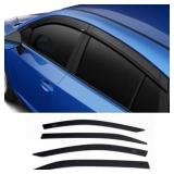 Husky Liners Low Profile Ventvisors/Rain Guards | Fits 2019-2023 Subaru Ascent, 4 pcs. | Smoke w/Chrome Trim - 2884063