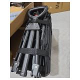 ROSONG Collapsible Wagon Cart with Wheels Foldable - Folding Utility Heavy Duty Wagons Carts for Grocery Sports Garden Shopping Camping Wheelbarrows (Black, 120L)
