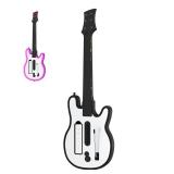 JDDWIN Wii Guitar Hero, Wireless Guitar for Wii Hero and Rock Band 2/3 Games with RGB Light & Strap, Compatible with All Nintendo Wii games