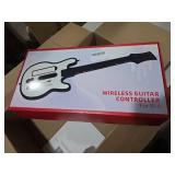 JDDWIN Wii Guitar Hero, Wireless Guitar for Wii Hero and Rock Band 2/3 Games with RGB Light & Strap, Compatible with All Nintendo Wii games