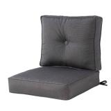 Greendale Home Fashions Outdoor 2-Piece Sunbrella Premium Deep Seat Cushion Set, Canvas Coal