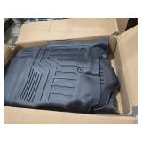 KUST Floor Mats Bed Mat Set for 2017-2024 Nissan Titan, 2016-2024 Titan XD Crew Cab, 5.6FT Truck Bed Liner All Weather TPE Rubber High Edge Heavy Duty