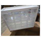 IRIS USA Plastic Drawer Storage Organizer, 24-Drawer Teacher Toolbox Bead Small Parts Organizer Cabinet for Hardware Crafts Nuts Bolts Tools Sticker Home Business Scrapbook Art Hobby Garage - White